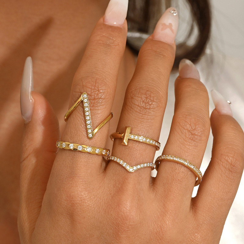 Wholesale Stainless Steel Multi-Shape Stacking Ring