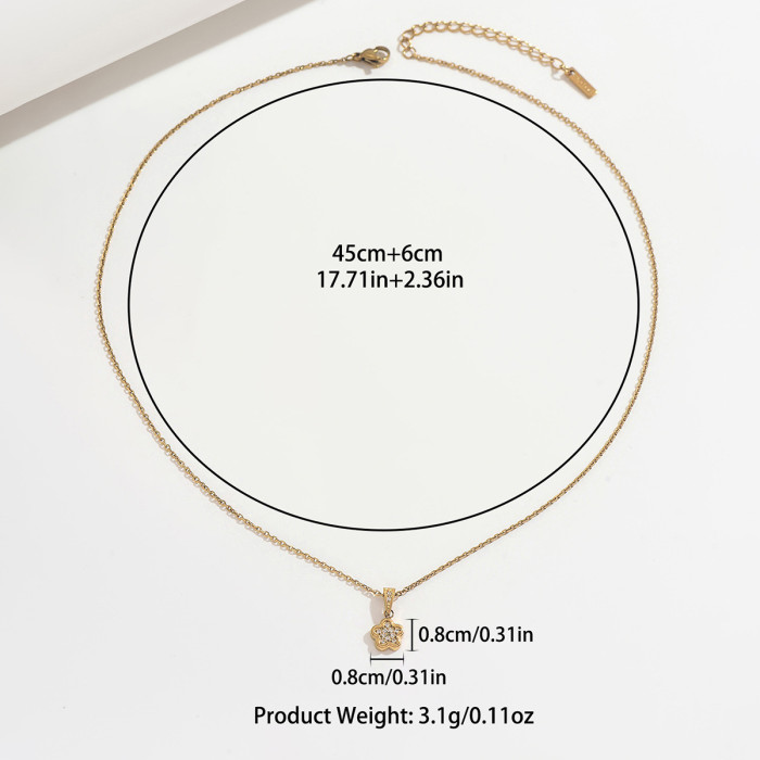Wholesale Premium Stainless Steel Floral Necklaces