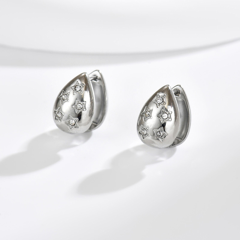 Wholesale Premium Stainless Steel Teardrop Earring