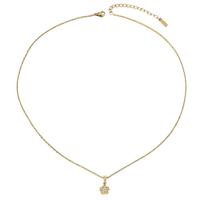 Wholesale Premium Stainless Steel Floral Necklaces