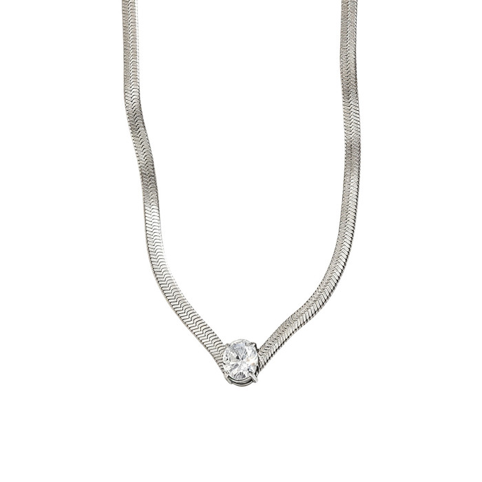 Wholesale Premium Stainless Steel Herringbone Necklace