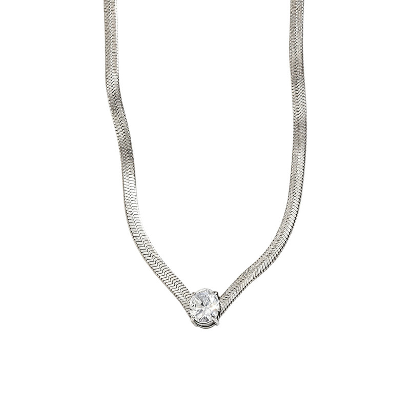 Wholesale Premium Stainless Steel Herringbone Necklace