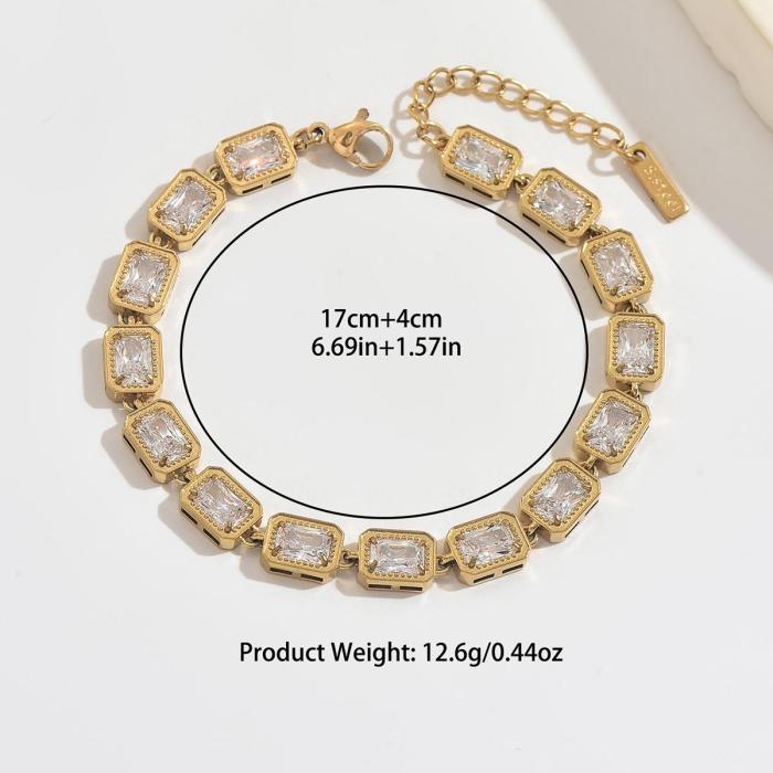 Wholesale Luxury Stainless Steel Tennis Bracelets