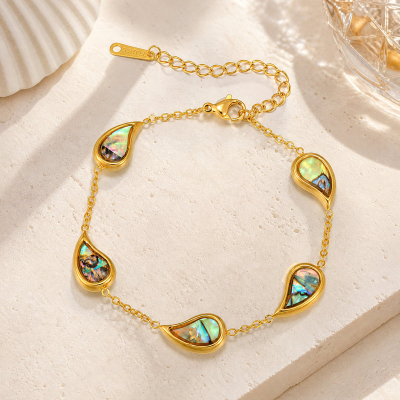 Wholesale Stainless Steel Abalone Bracelet