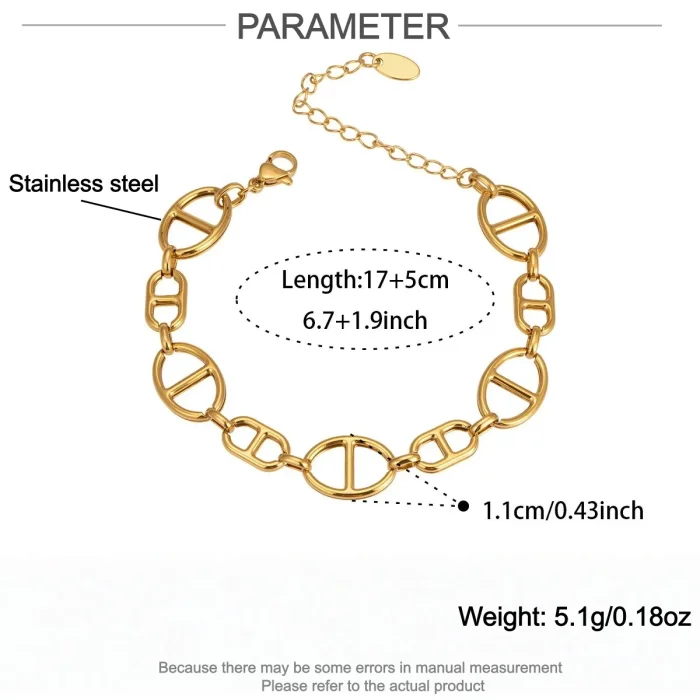 Wholesale Stainless Steel Ocean Tail Charms Bracelets