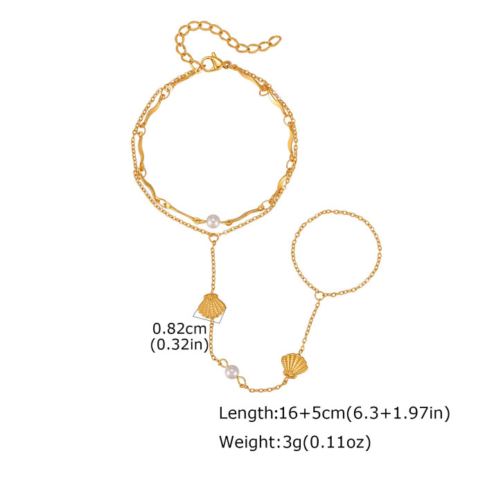 Wholesale 18K Gold Plated Stainless Steel Summer Beach Bracelets