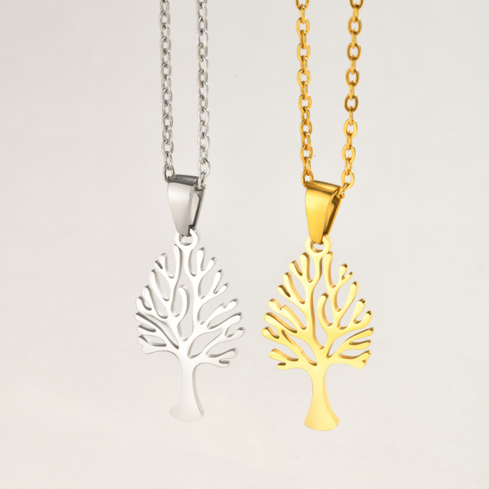 Wholesale Stainless Steel Tree of Life Pendant Necklace