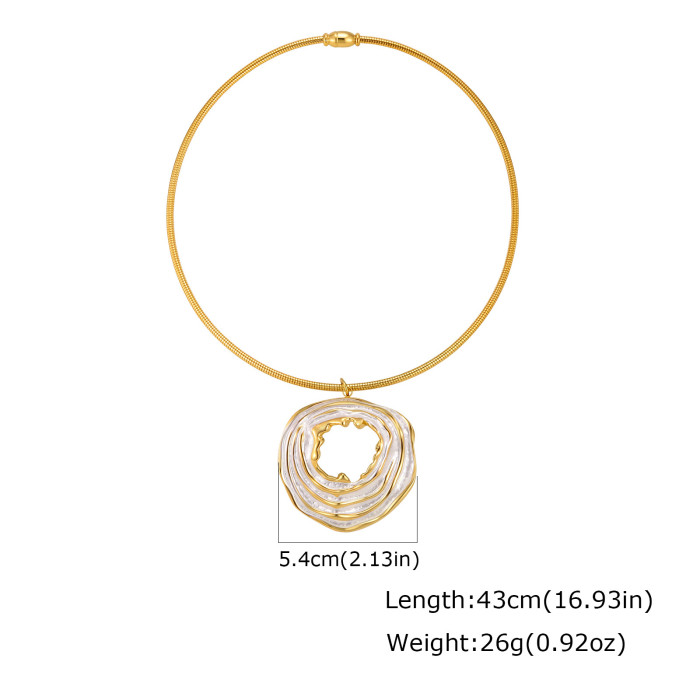Wholesale Waterproof Stainless Steel Abstract Art Collar Choker