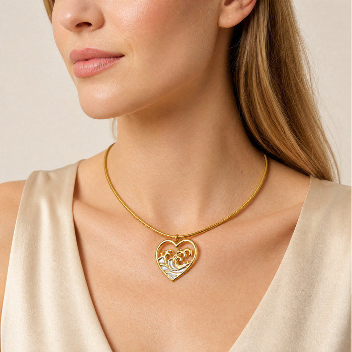 Wholesale Waterproof Stainless Steel Abstract Art Collar Choker