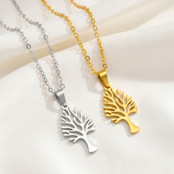 Wholesale Stainless Steel Tree of Life Pendant Necklace