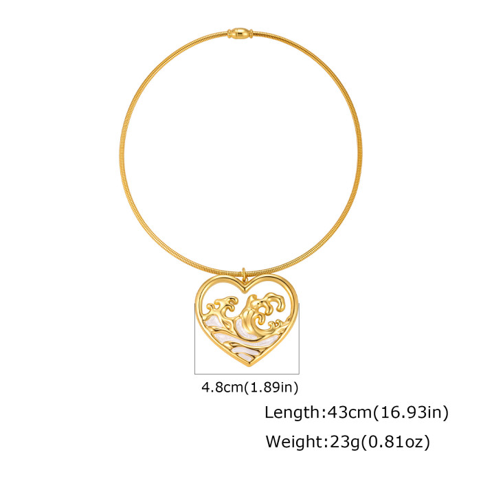 Wholesale Waterproof Stainless Steel Abstract Art Collar Choker
