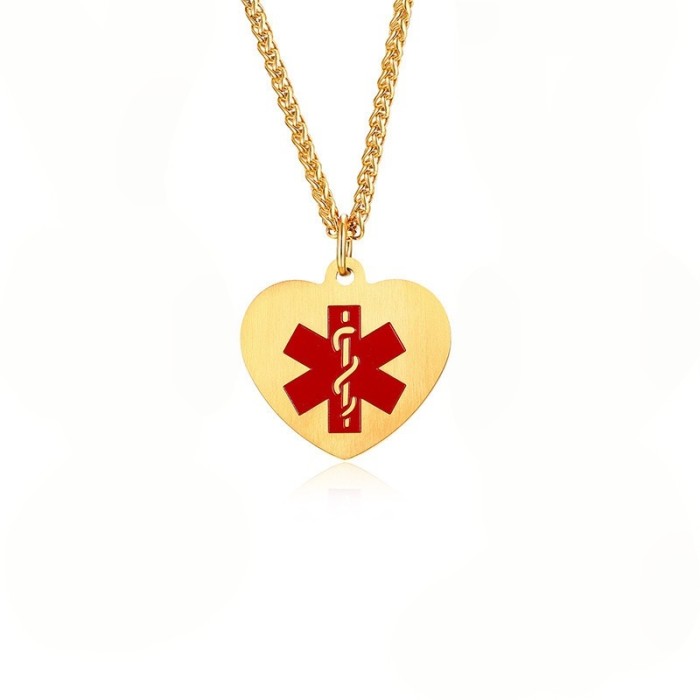 Wholesale Personalised Stainless Steel Heart Necklace