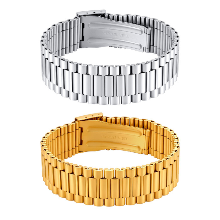 Wholesale Stainless Steel President Watch Band Link Bracelet
