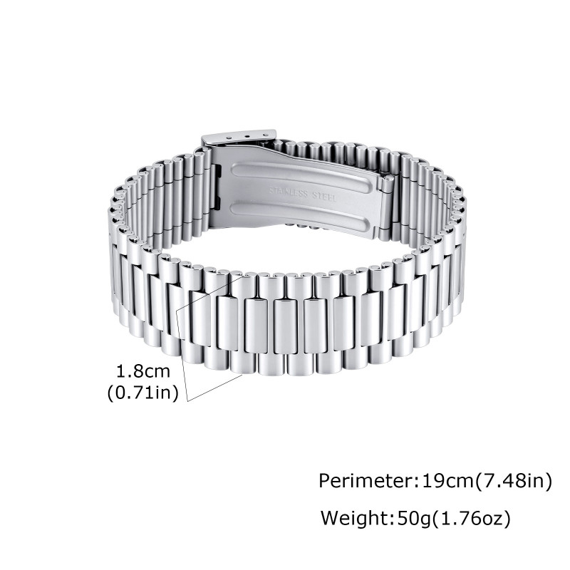 Wholesale Stainless Steel President Watch Band Link Bracelet
