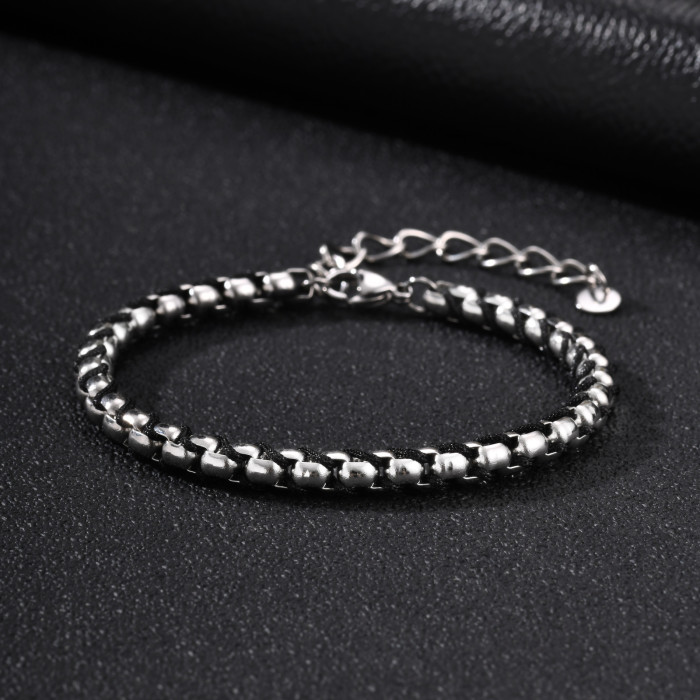 Wholesale Stainless Steel Chain-Weave Bracelet