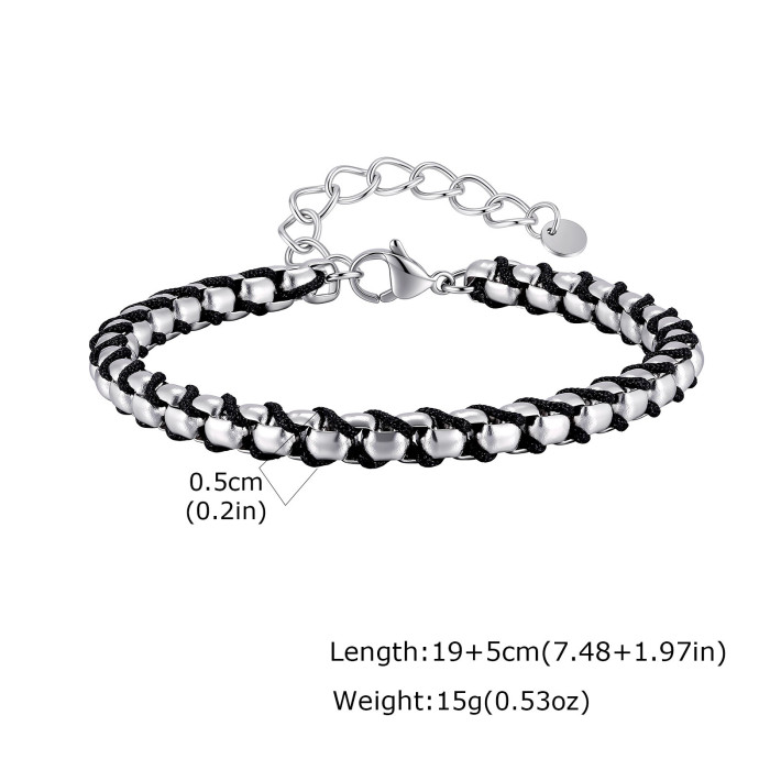 Wholesale Stainless Steel Chain-Weave Bracelet