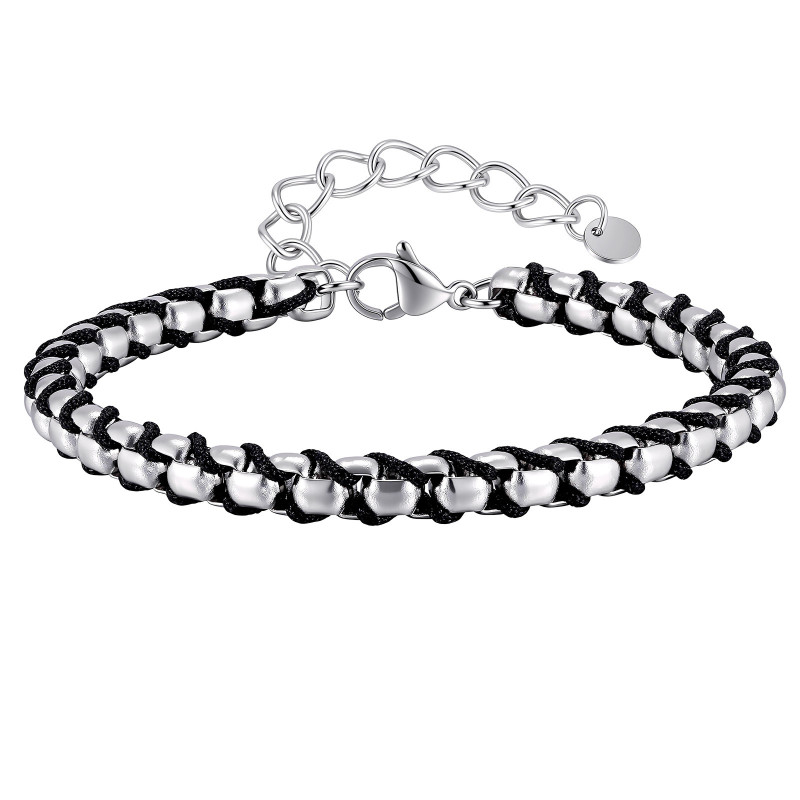 Wholesale Stainless Steel Chain-Weave Bracelet
