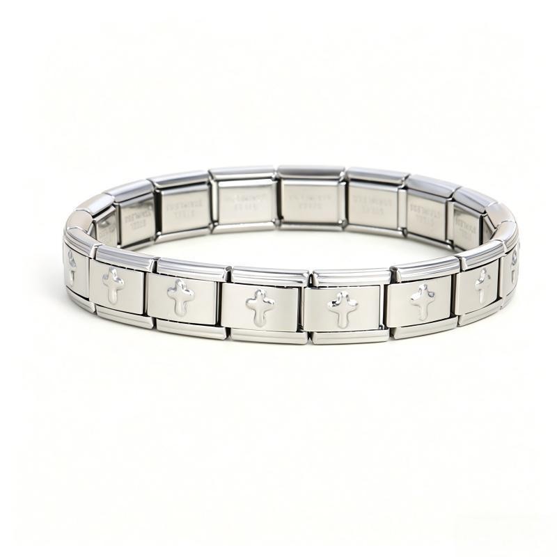 Wholesale Stainless Steel Heart Link Charm Bracelet
