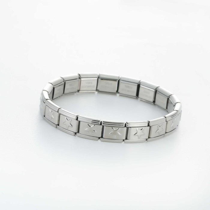 Wholesale Stainless Steel Heart Link Charm Bracelet