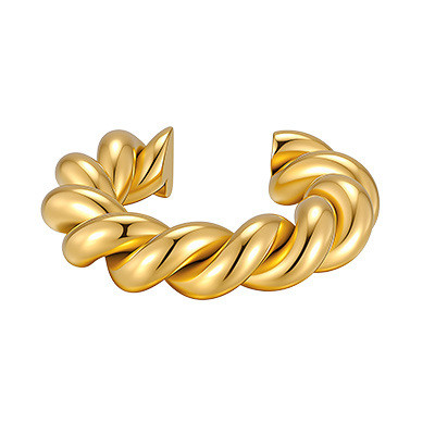 Wholesale Women's Stainless Steel Twisted Rope Ear Cuff
