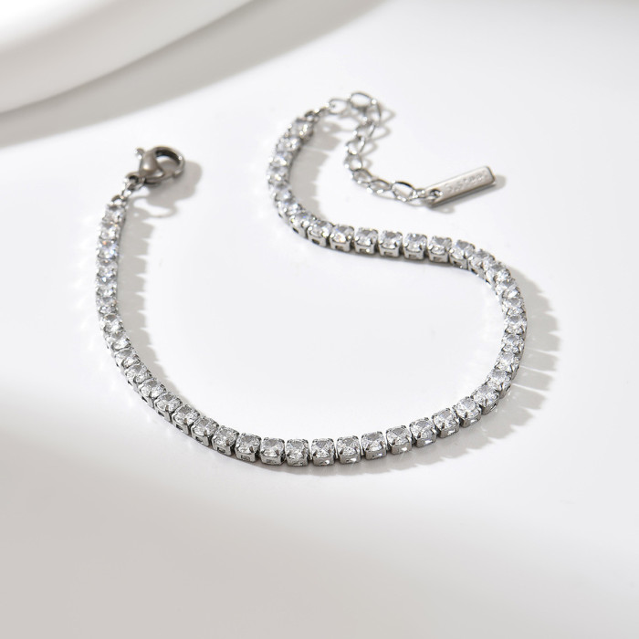 Wholesale CZ Hand Harness Bracelet Jewelry Set