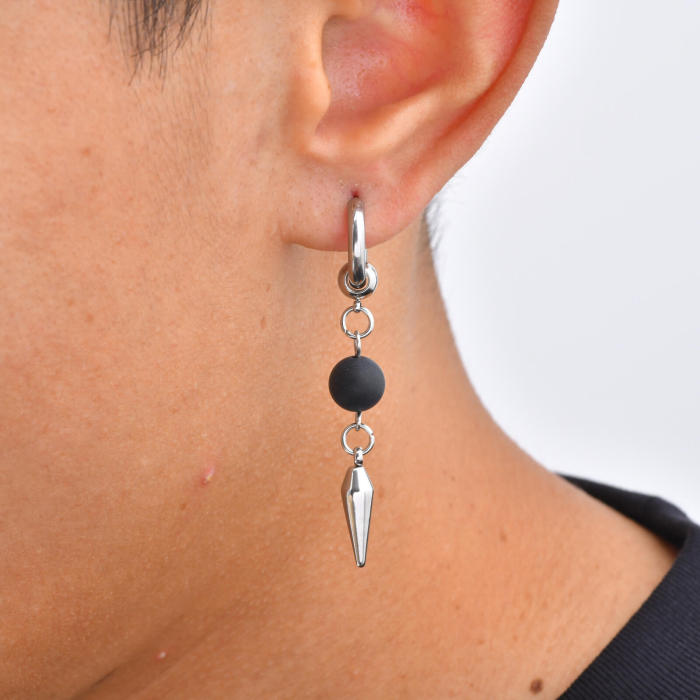 Wholesale Stainless Steel Safety Pin Spike Dangle Earrings