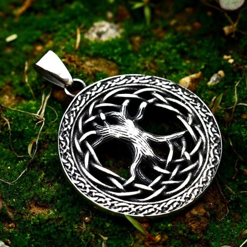 Wholesale Stainless Steel Viking Tree of Life Pendant