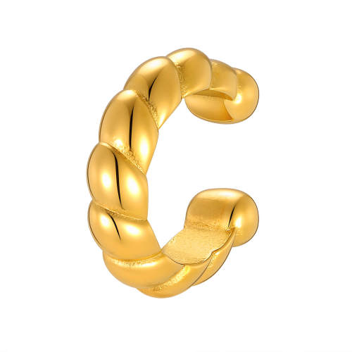 Wholesale Stainless Steel Twisted Rope Clip-On Earring