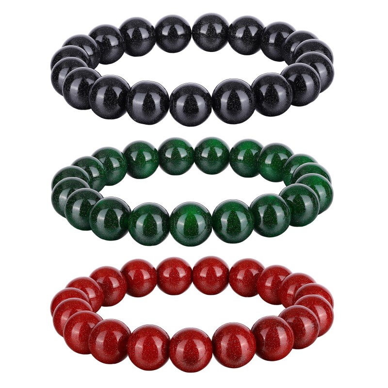 Wholesale Sandstone Beaded Stretch Bracelet