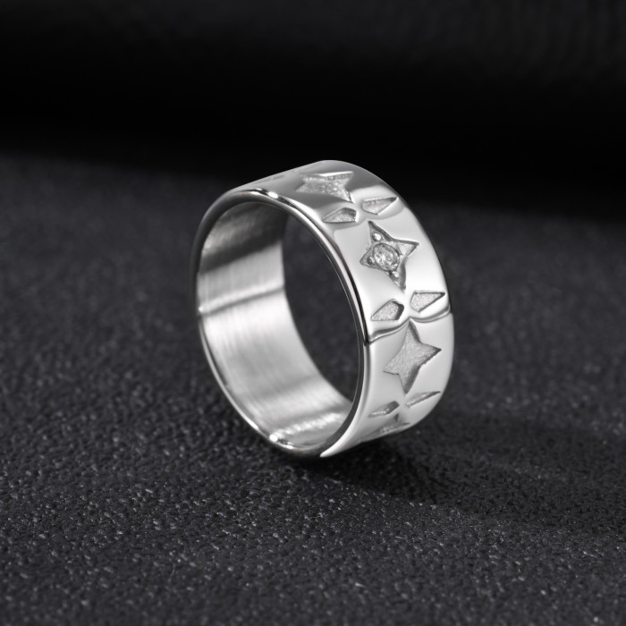Wholesale Stainless Steel Starburst Ring