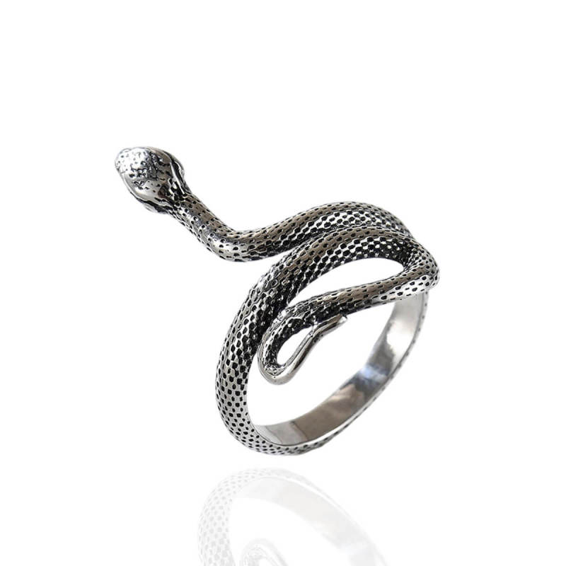 Wholesale Waterproof Stainless Steel Snake Wrap Ring
