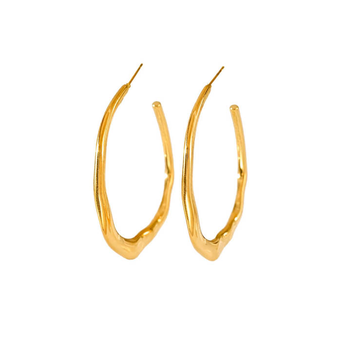 Wholesale Women's Stainless Steel Hoop Earrings