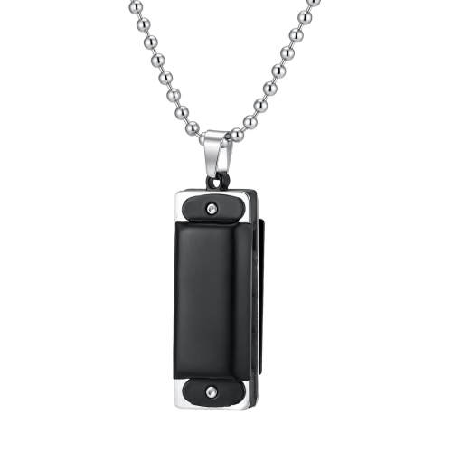 Wholesale Stainless Steel Harmonica Pendant Necklace
