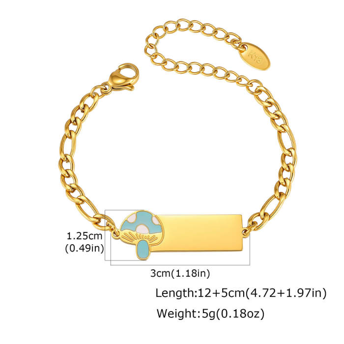 Wholesale Waterproof Kids Personalized Nameplate Bracelet