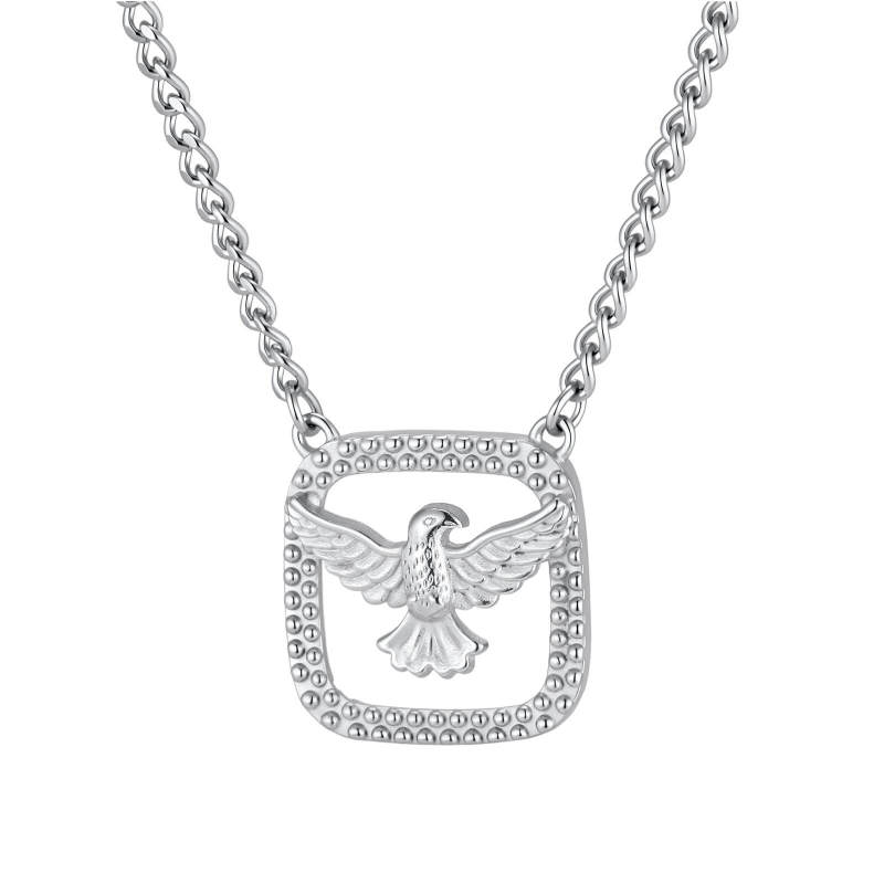 Wholesale Stainless Steel Flying Dove Peace Pendant Necklace