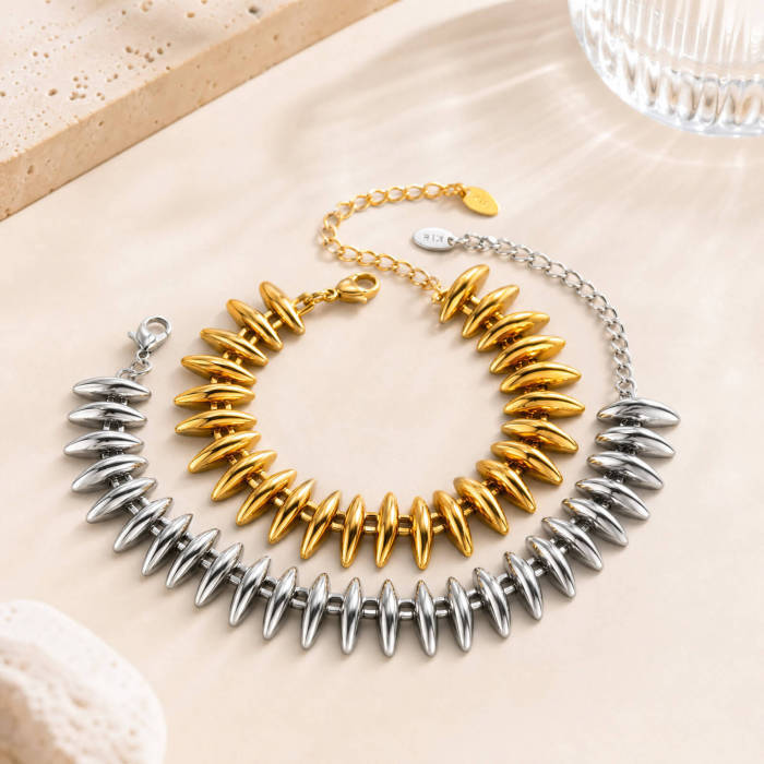 Wholesale Unisex Stainless Steel Spine Link Chain Bracelet