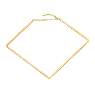 Wholesale Women's Stainless Steel Square Collar Choker