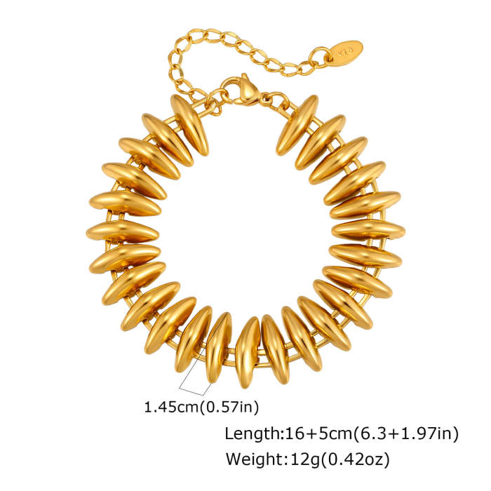 Wholesale Unisex Stainless Steel Spine Link Chain Bracelet