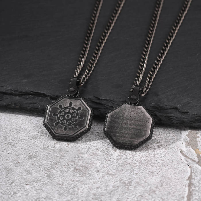 Wholesale Stainless Steel Ship Wheel Pendant