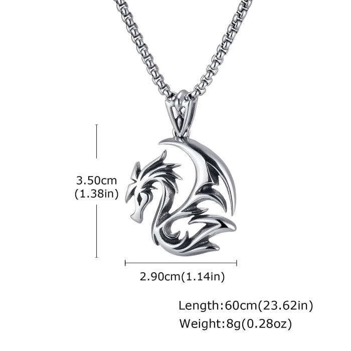 Wholesale Stainless Steel Tribal Dragon Pendant