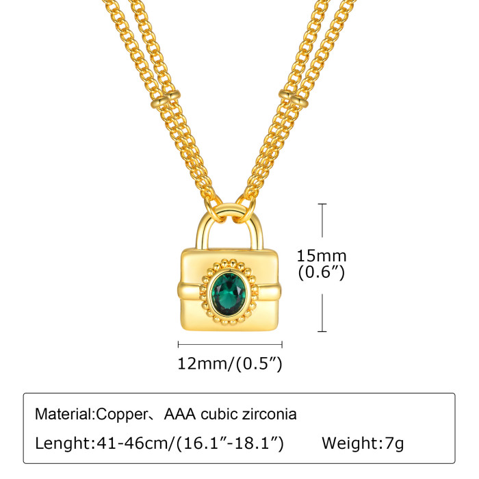 Wholesale Stainless Steel Lock Key Necklace