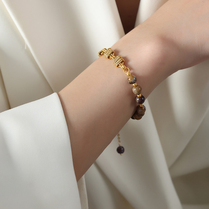 Wholesale Brass Chain and Pearl Bracelet