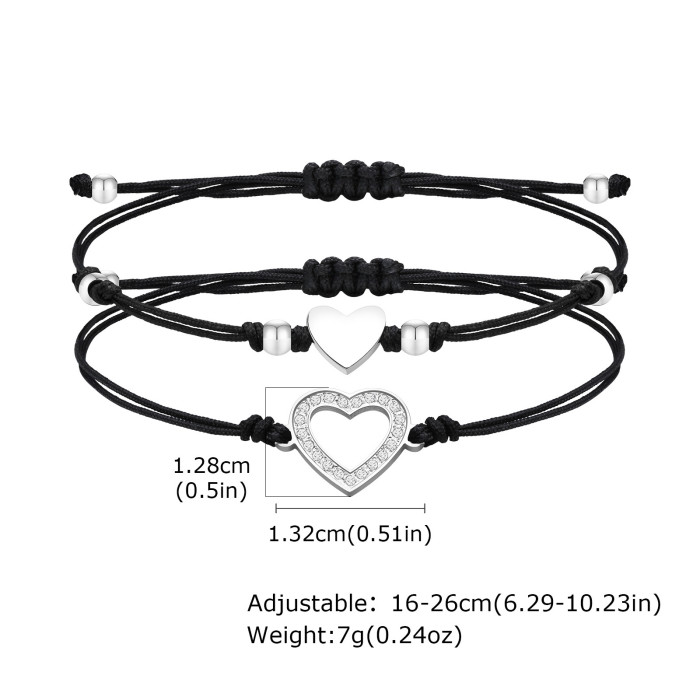 Wholesale Stainless Steel Mother and Daughter Bracelet