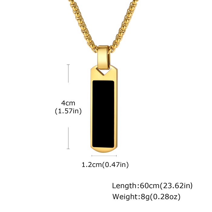Wholesale Stainless Steel Mens Bar Pendant