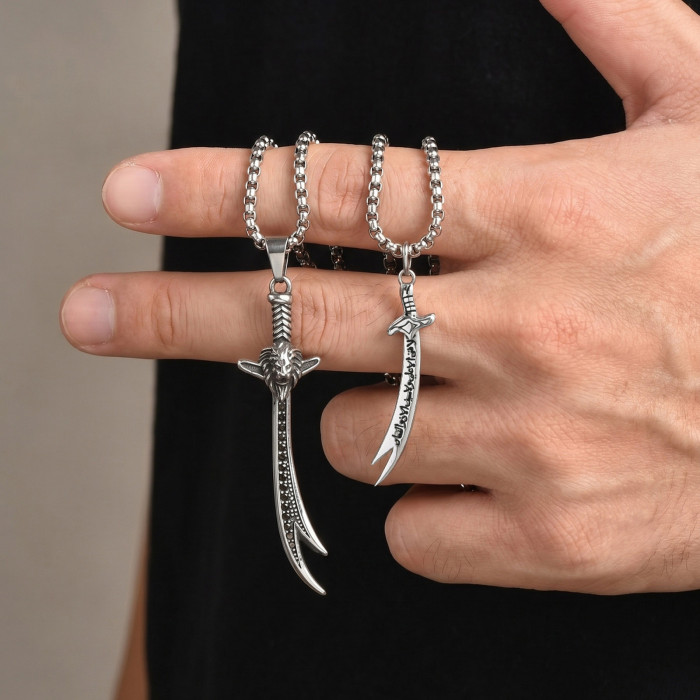 Stainless Steel Dagger Necklace Wholesale