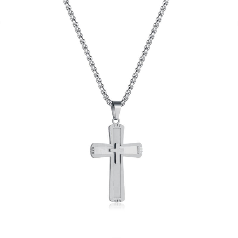 Wholesale Stainless Steel Cross Pendant Necklace