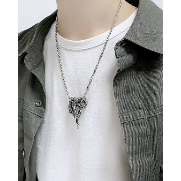 Wholesale Stainless Steel Snake Necklace