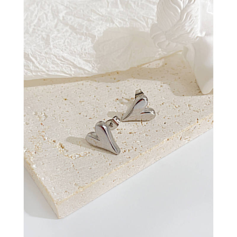 Wholesale Stainless Steel Heart Earrings