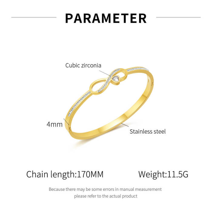 Wholesale Stainless Steel Infinitely Bangle