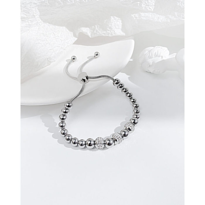 Wholesale Stainless Steel Women Beads Bracelet
